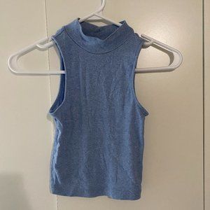 H&M Turtle neck ribbed sleeveless top